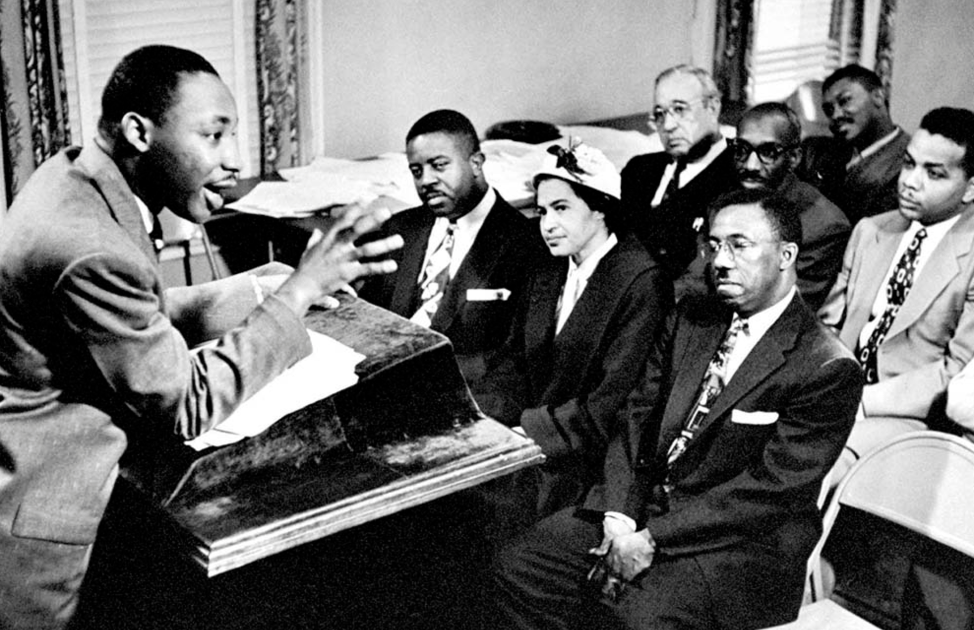 Featuring famous members like Rosa Parks, Martin Luther King Jr. and Coretta Scott King, the Montgomery Improvement Association (MIA) played a critical role in the Civil Rights movement during the 1960s. Determined “to improve race relations, and to uplift the general tenor of the community,” the group is credited with bringing widespread attention to racial segregation. 